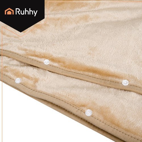 Beheizte Decke mit USB - Powerbank, 160x90 cm, 3 Heizstufen, Beige - Easy2sell - Deluxe