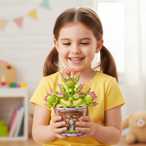 Blumen Baukasten Set für Kinder – 172 Teile Kreativspielzeug Mehrfarbig - Easy2sell - Deluxe
