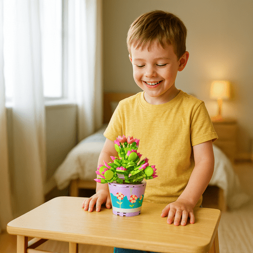 Blumen Baukasten Set für Kinder – 172 Teile Kreativspielzeug Mehrfarbig - Easy2sell - Deluxe