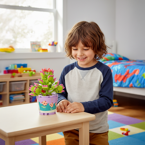 Blumen Baukasten Set für Kinder – 172 Teile Kreativspielzeug Mehrfarbig - Easy2sell - Deluxe