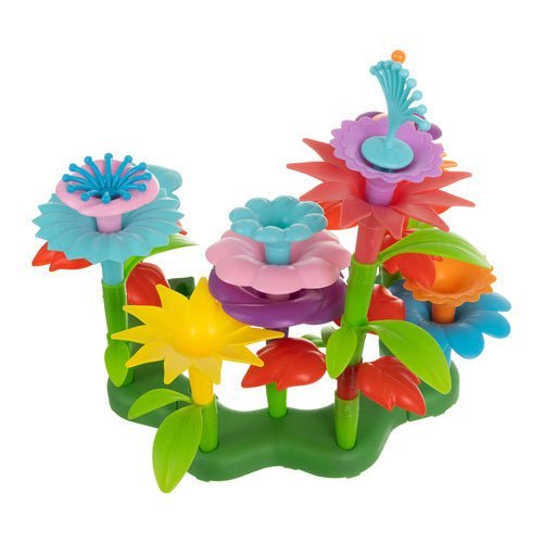 Blumen Garten Bausteine Set – 139 Teile Kreativspielzeug im Rollkoffer - Easy2sell - Deluxe