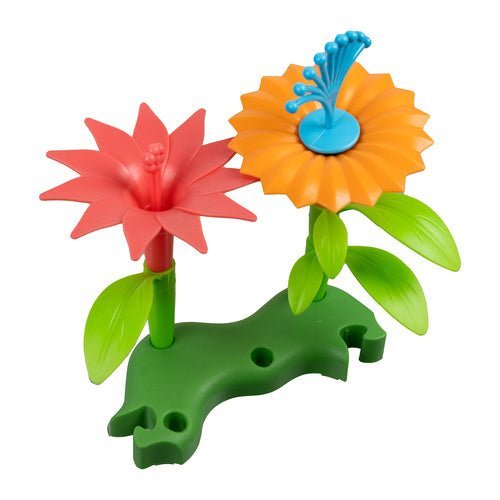 Blumen Garten Bausteine Set – 139 Teile Kreativspielzeug im Rollkoffer - Easy2sell - Deluxe