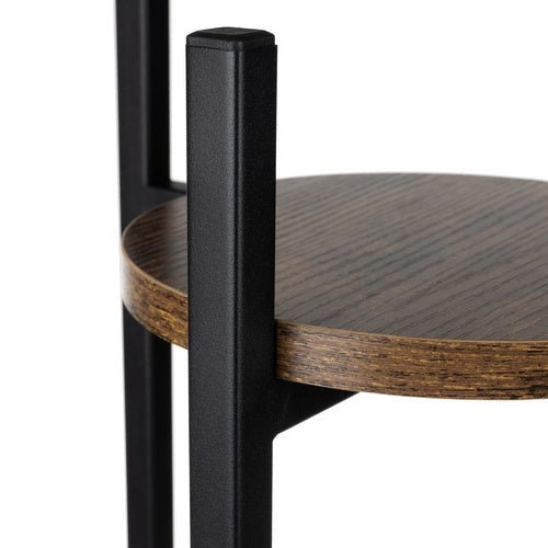 Blumenständer Metall 3 - stöckig – Pflanzenregal Loft - Stil Schwarz & Braun - Easy2sell - Deluxe