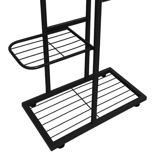 Blumenständer Metall 6 Ebenen – Hohes Pflanzregal Schwarz 106 cm - Easy2sell - Deluxe