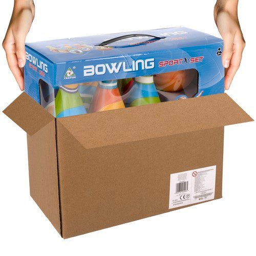 Bowling - Set für Kinder – 6 - teiliges Lernspiel aus PU - Schaum mit Zahlen - Easy2sell - Deluxe