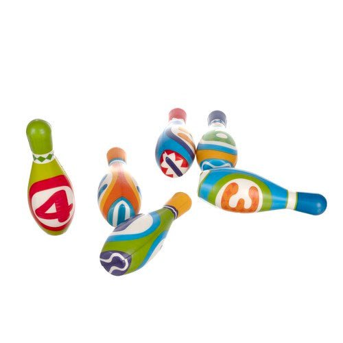 Bowling - Set für Kinder – 6 - teiliges Lernspiel aus PU - Schaum mit Zahlen - Easy2sell - Deluxe