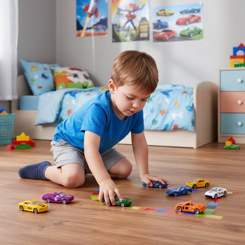 Bunte Autos/Federn 1:64 - 16 Stück 26319 - Easy2sell - Deluxe