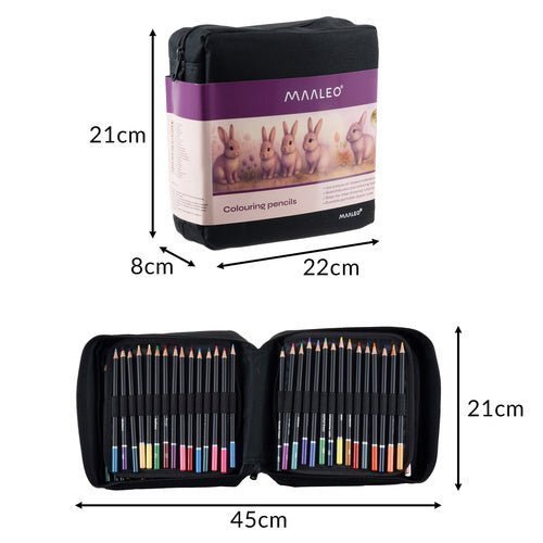 Buntstifte Set mit 120 Farben, Skizzenbuch und Etui für Künstler - Easy2sell - Deluxe