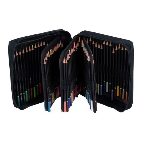 Buntstifte Set mit 120 Farben, Skizzenbuch und Etui für Künstler - Easy2sell - Deluxe