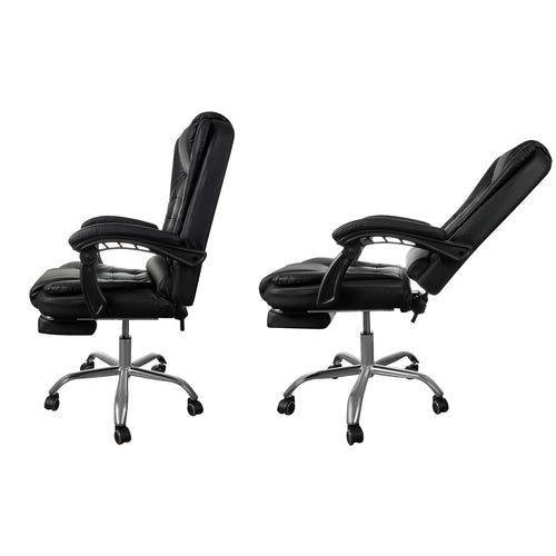 Bürostuhl mit Fußstütze - schwarz Malatec 26195 - Easy2sell - Deluxe