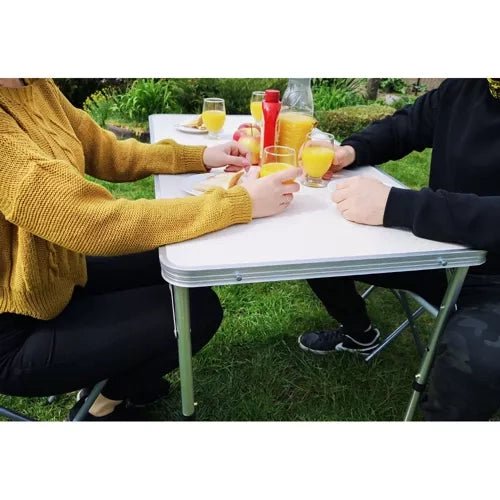 Camping - Set Klappbar: Höhenverstellbarer Tisch mit 4 Stühlen als Koffer - Easy2sell - Deluxe