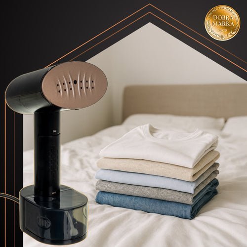 Dampfglätter 2000W mit Touchscreen – Handsteamer für Kleidung, Schwarz - Easy2sell - Deluxe