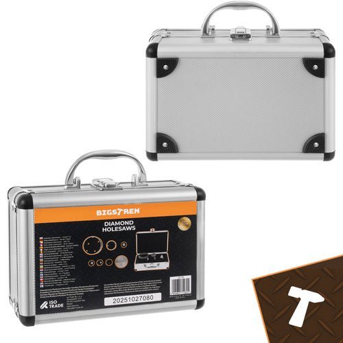 Diamant - Lochsägen Set 7 - teilig für Fliesen und Beton M14 6 - 68mm Schwarz - Easy2sell - Deluxe