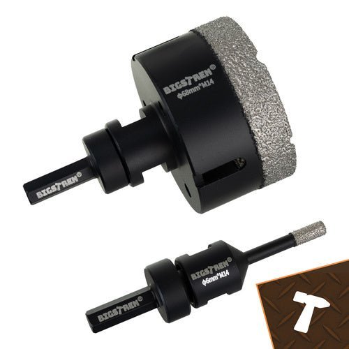 Diamant - Lochsägen - Set M14 für Steinzeug und Keramik, 6 - teilig, 6 - 68 mm - Easy2sell - Deluxe