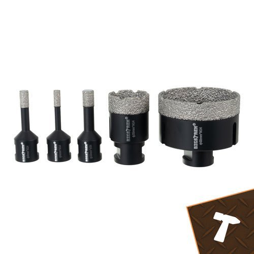 Diamant - Lochsägen - Set M14 für Steinzeug und Keramik, 6 - teilig, 6 - 68 mm - Easy2sell - Deluxe