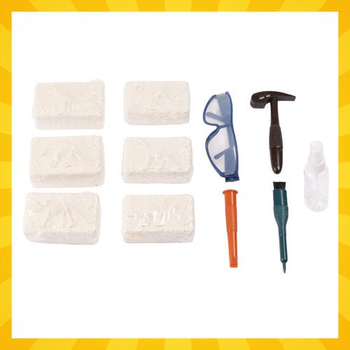 Dinosaurier Ausgrabungsset 6 - in - 1 Fossilien Lernset mit Werkzeug für Kinder - Easy2sell - Deluxe