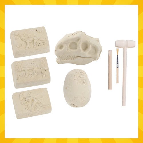Dinosaurier Ausgrabungsset für Kinder – 5 - in - 1 Fossilien - Set mit Werkzeug - Easy2sell - Deluxe