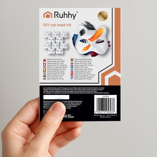 DIY Katzenmaske 10 Stück Ruhhy 26000 - Easy2sell - Deluxe