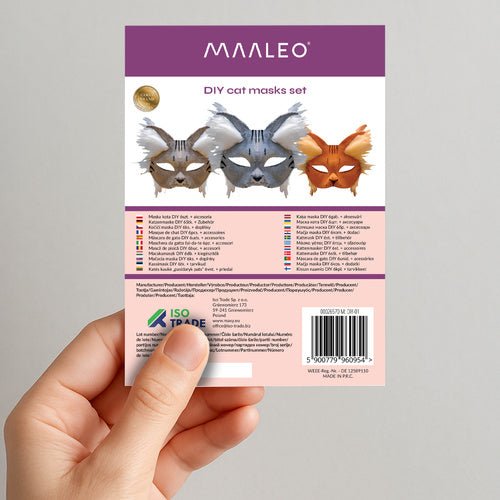 DIY Katzenmaske 6 Stück + Zubehör Maaleo 26570 - Easy2sell - Deluxe