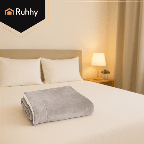 Doppelseitige Decke 150x200cm hellgrau Ruhhy 26293 - Easy2sell - Deluxe