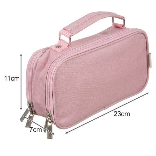Doppelt faltbares Federmäppchen mit Stauraum – rosa - Easy2sell - Deluxe