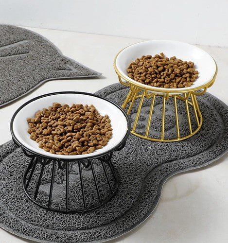 Doppelte Napfunterlage rutschfest für Tiere grau - Easy2sell - Deluxe