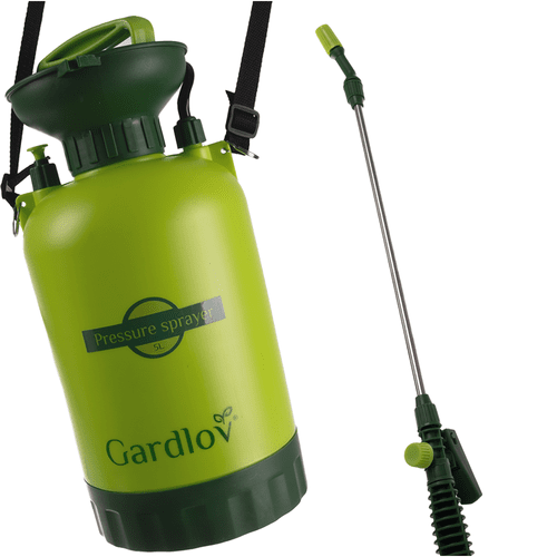 Drucksprüher 5L Gartenspritze mit 150cm Schlauch und Schultergurt, Grün - Easy2sell - Deluxe