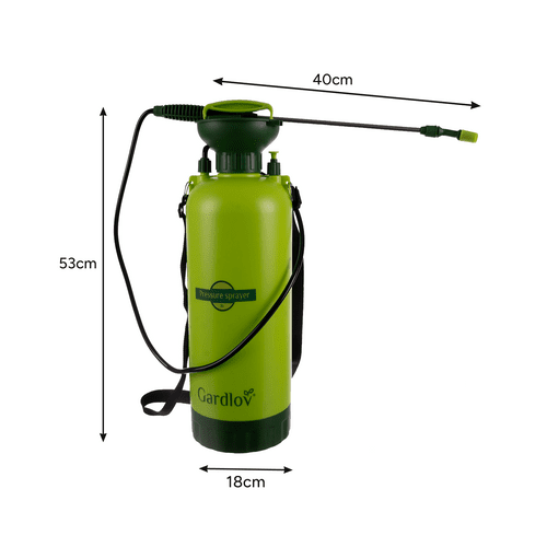 Drucksprüher 8L Gartenspritze mit 40cm Lanze und Schultergurt in Grün - Easy2sell - Deluxe