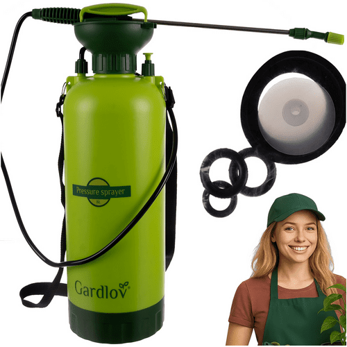 Drucksprüher 8L Gartenspritze mit 40cm Lanze und Schultergurt in Grün - Easy2sell - Deluxe