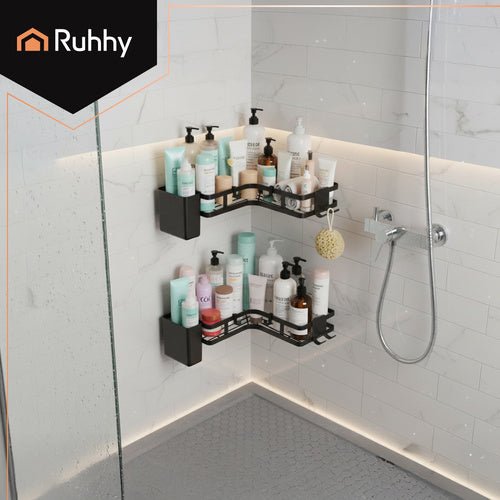 Eckregal fürs Badezimmer – 2er - Set Ruhhy 27092 - Easy2sell - Deluxe