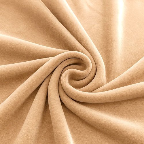 Ecksofa Bezug Samt Elastisch – Sofabezug Beige 190 - 230 cm inkl. Kissenbezug - Easy2sell - Deluxe