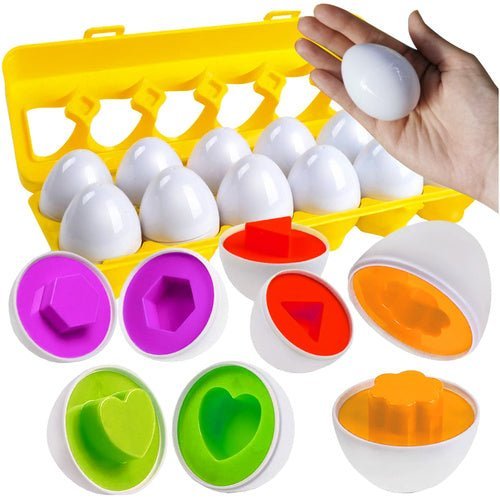 Eiersortierer Montessori Lernspielzeug – 12 - teiliges Puzzle für Kinder - Easy2sell - Deluxe