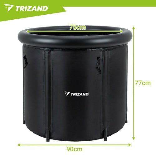 Eisbad Regenerationspool faltbar – 320L Winterbadewanne isoliert Grün - Easy2sell - Deluxe