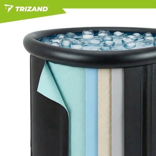 Eisbad Regenerationspool faltbar – 320L Winterbadewanne isoliert Grün - Easy2sell - Deluxe