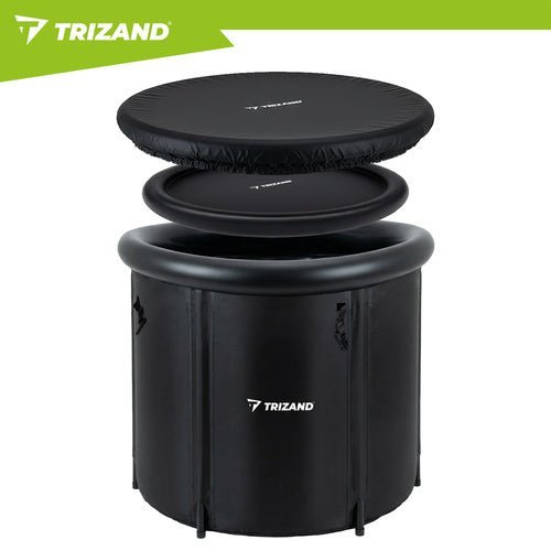 Eisbad Regenerationspool faltbar – 320L Winterbadewanne isoliert Grün - Easy2sell - Deluxe