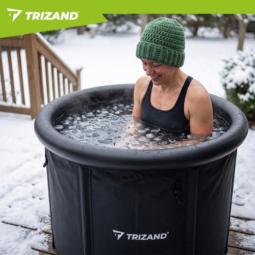 Eisbad Regenerationspool faltbar – 320L Winterbadewanne isoliert Grün - Easy2sell - Deluxe
