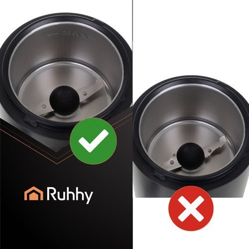Elektrische Kaffeemühle – Gewürzmühle mit Edelstahlmesser, 150W, Schwarz - Easy2sell - Deluxe