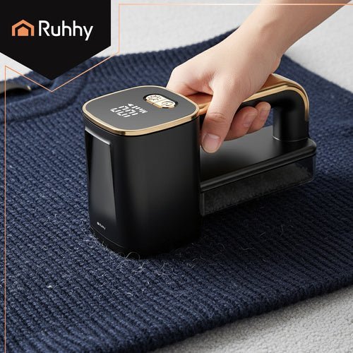 Elektrischer Fusselrasierer – Kabelloser Textilrasierer mit LCD - Display, Schwarz - Easy2sell - Deluxe
