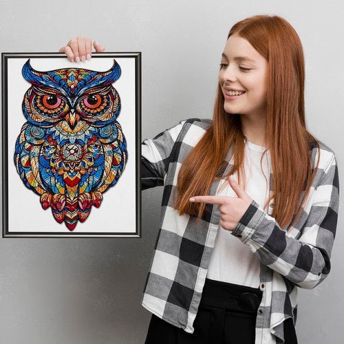 Eulenpuzzle aus Holz – 177 Teile Tierpuzzle für Kinder und Erwachsene - Easy2sell - Deluxe