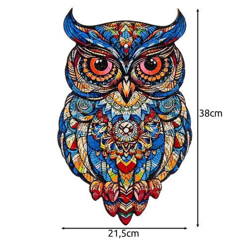 Eulenpuzzle aus Holz – 177 Teile Tierpuzzle für Kinder und Erwachsene - Easy2sell - Deluxe