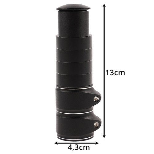 Fahrrad Lenkerverlängerung Adapter 28,6mm – Höhenverstellbar Aluminium Schwarz - Easy2sell - Deluxe