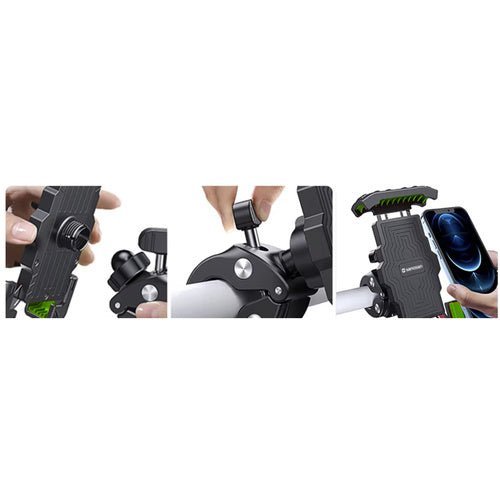 Fahrrad - Telefonhalterung mit 360° - Drehsperre, schwarz - Easy2sell - Deluxe