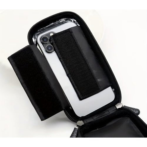 Fahrradtasche mit Handyhülle und Sonnenblende, schwarz - Easy2sell - Deluxe