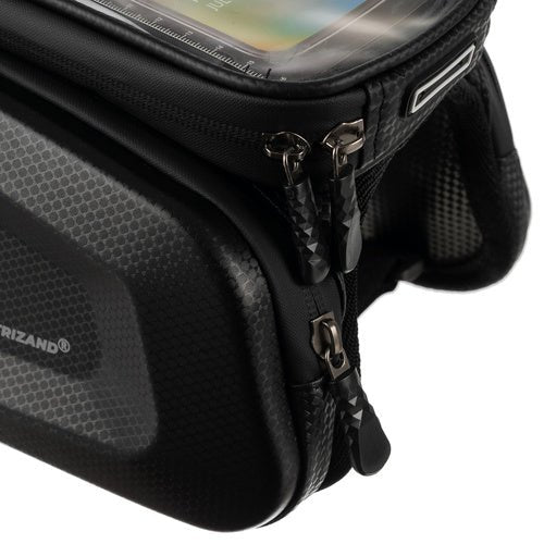 Fahrradtasche mit Handyhülle und Sonnenblende, schwarz - Easy2sell - Deluxe