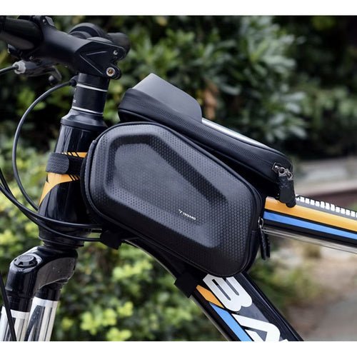 Fahrradtasche mit Handyhülle und Sonnenblende, schwarz - Easy2sell - Deluxe
