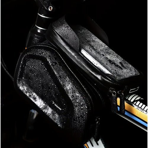 Fahrradtasche mit Handyhülle und Sonnenblende, schwarz - Easy2sell - Deluxe