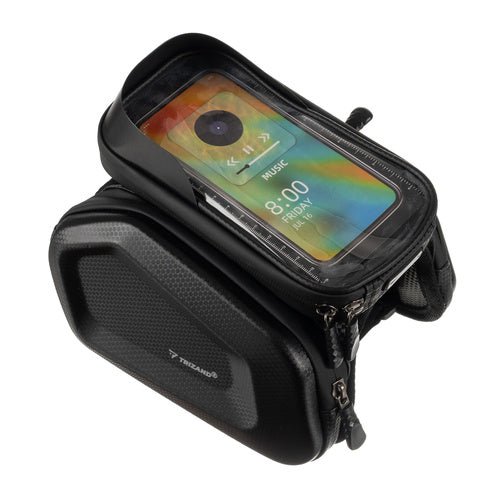 Fahrradtasche mit Handyhülle und Sonnenblende, schwarz - Easy2sell - Deluxe