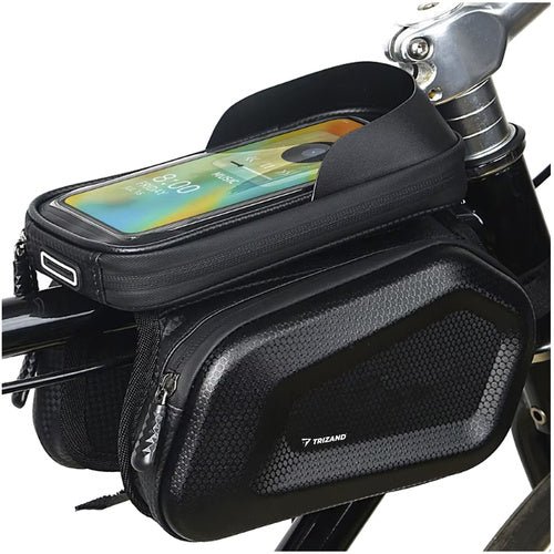 Fahrradtasche mit Handyhülle und Sonnenblende, schwarz - Easy2sell - Deluxe