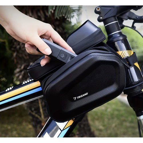 Fahrradtasche mit Handyhülle und Sonnenblende, schwarz - Easy2sell - Deluxe