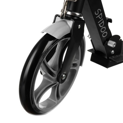 Faltbarer City - Scooter mit großem Räder, schwarz - grau - Easy2sell - Deluxe